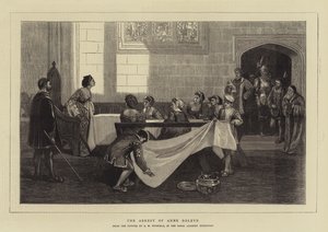 アン・ブーリンの逮捕 作： David Wilkie