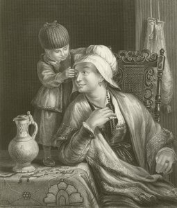 母と子 作： David Wilkie