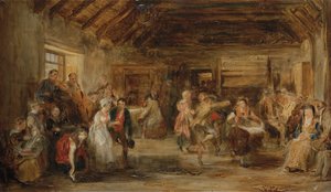 ペニーの結婚式、スケッチ、1830 作： David Wilkie