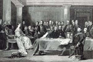 女王の最初の評議会、「レジャーアワー」から、1888