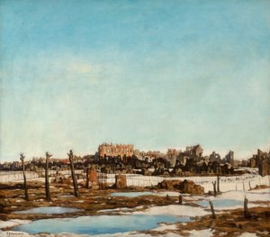 Bailleul, c.1918 (油彩・キャンバス) 作： David Young Cameron