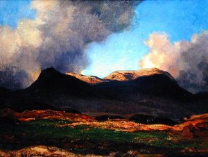 Ben Dearg（油彩・キャンバス） 作： David Young Cameron