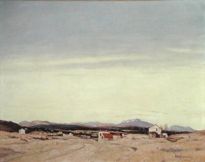 The Distant Hills（油彩・キャンバス） 作： David Young Cameron