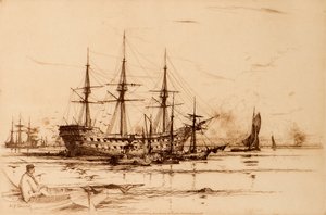 オールドリベンジ」（銅版画 作： David Young Cameron