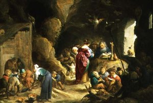 聖アンソニーの誘惑（251-356）（パネル） 作： David the Elder Teniers