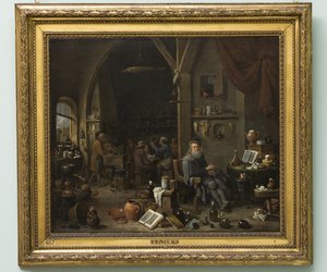 錬金術師」1670年代後半（油彩・キャンバス 作： David Teniers the Younger