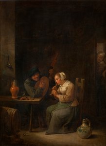 デュエット（オイル） 作： David the Younger Teniers