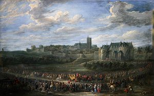 ブリュッセルへの王女の入場（油彩・キャンバス） 作： David Teniers the Younger