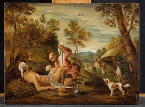 良いサマリア人、 作： David Teniers the Younger