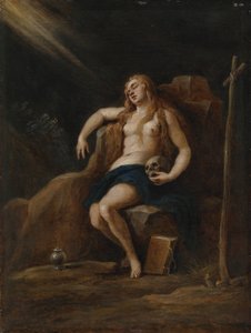 ヤコポパルマ後の荒野のメアリーマグダレン、Il Giovane 作： David Teniers the Younger