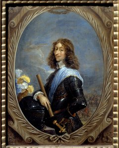 ルイ・ド・ブルボン（ブルボン＝コンデ）第四王子（ル・グラン・コンデ）（1621-1686）の肖像 ダヴィッド・テニエ2世・ル・ジューン（1610-1690）による絵画 1653年日。0.22 x 0.16 m シャンティ、Musee Conde 作： David Teniers the Younger