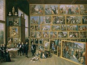 ブリュッセルの彼の写真ギャラリーにあるレオポルトヴィルヘルム大公（1614-62） 作： David Teniers the Younger