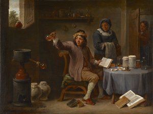 医師の診察 作： David Teniers the Younger