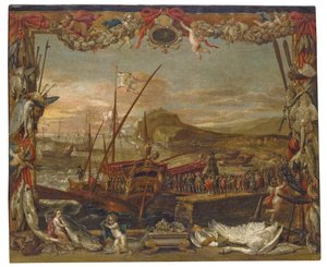 オーストリアのドンファン乗船 作： David Teniers the Younger
