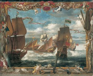 トルコ艦隊との会合 作： David Teniers the Younger
