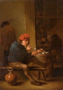 喫煙者 作： David Teniers the Younger