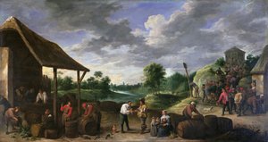 ワインの収穫 作： David Teniers the Younger