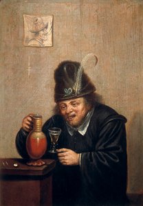 お酒を飲む人 作： David Teniers the Younger