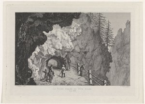 岩の通路 La Roche percée at Tête Noire (オブジェクトのタイトル) 作： David van der Kellen