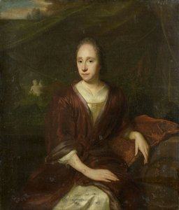 マルガレータ ネリス (1652-17050、カスパラス コンメリンの 2 番目の妻) の肖像画。 作： David van der Plas