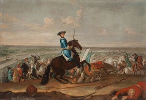 ナルヴァの戦いでのシャルル12世（スウェーデンのカール）（1682～1718年 作： David von Krafft