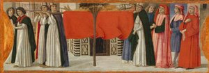 聖ゼノビウスの埋葬、ca。 1479年。 作： Davide Ghirlandaio