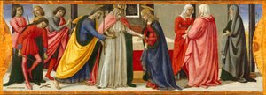 聖母の結婚、ca。 1479年。 作： Davide Ghirlandaio