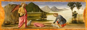 トビアスと天使、ca。 1479年。 作： Davide Ghirlandaio