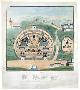ダートムーア刑務所でのアメリカ人囚人虐殺の描写、4 月 6 日 作： DeWitt C. Hitchcock