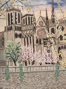 ノートルダムの鳩 2018年（キャンバスにアクリル画） 作： デボラ・イブ・アラストラ