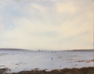 穏やか、2021年（キャンバスに油彩） 作： Deborah Stevenson