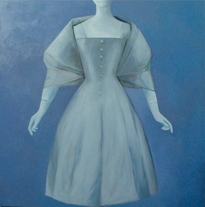 銀のドレス, 2004 （キャンバスに油彩） 作： Deborah Stevenson