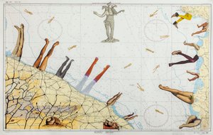 Sea Legs、2016年（海図のコラージュ）