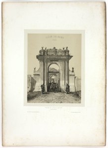 イタリアのお土産：ローマからの遠征から、ヴィラサントゥッチに入る 作： Denis Auguste Marie Raffet