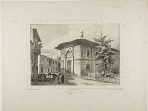 ギリシャ教会、ブカレスト、ワラキア、1837年7月15日 作： Denis Auguste Marie Raffet