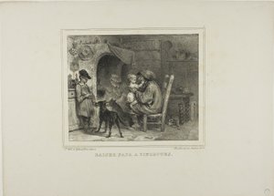 つまんでパパにキス 作： Denis Auguste Marie Raffet