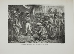 カイロ反乱軍に恩赦を与える 作： Denis Auguste Marie Raffet