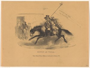馬に乗ったポスティリオン 最後に出来上がり！ (アイテムのタイトル) Album de 1836 (オブジェクトのシリーズ タイトル) 作： Denis Auguste Marie Raffet