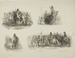 スケッチ・シート 作： Denis Auguste Marie Raffet