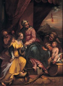 聖カタリナの神秘的な結婚、1590 作： Denis Calvaert