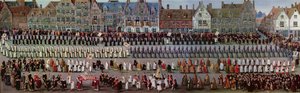 1615年5月31日、ブリュッセルのオムガン：ノートルダムドサブロンの行列