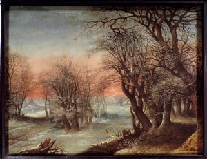 デニー・ヴァン・アルスロット（1570-1628）の冬の風景画 作： Denys van Alsloot