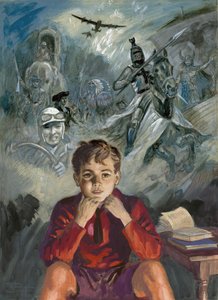 考える少年