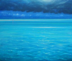 楽園の夢、2020年（キャンバスに油彩） 作： Derek Hare