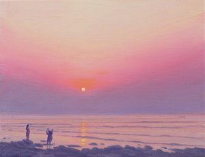 高知の夕暮れ 作： Derek Hare