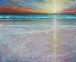夕べの静けさ、2020年（キャンバスに油彩） 作： Derek Hare