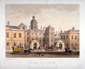 ホース ガーズ、ウェストミンスター、ロンドン、1854 年。 作： Deroy