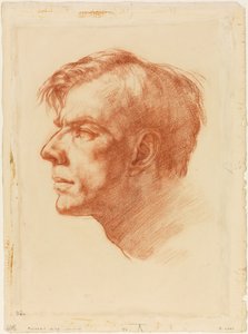 ジョン・フォザーギルの肖像 1907年頃（三色・紙） 作： Derwent Lees