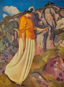 黄色いスカート、1914 作： Derwent Lees