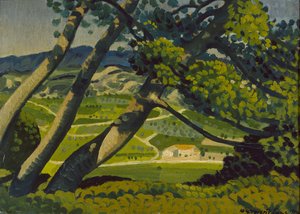 木、プロヴァンス、1912 作： Derwent Lees